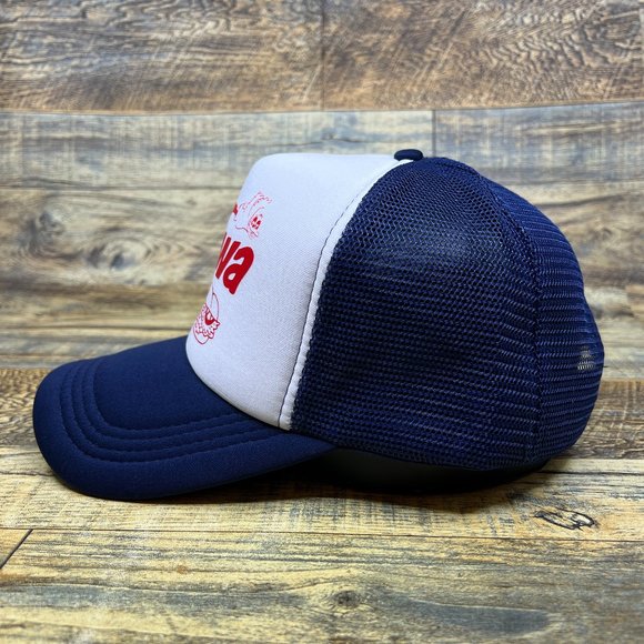 Wawa Mens Trucker Hat Blue Snapback Convenience Store Baseball Cap - Picture 4 of 5